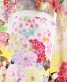成人式振袖[Risa Hirako]白に裾抹茶・花々に扇面、鳥[身長172cmまで]No.783